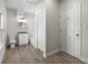 Bathroom featuring wood-look floors and a shower/tub combo at 1931 24Th S St, St Petersburg, FL 33712