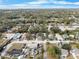 Wide aerial view of the neighborhood with tree coverage and residential homes at 1931 24Th S St, St Petersburg, FL 33712