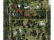 Aerial view of a property encompassing 2.5 acres of land at 4004 27Th Se St, Ruskin, FL 33570