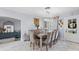Bright dining room featuring a sophisticated table setting and elegant decor at 4106 W Bay View Ave, Tampa, FL 33611
