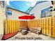 Private back patio, great for entertaining and relaxing outdoors at 6262 142Nd Ave # 506, Clearwater, FL 33760