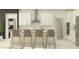 Modern kitchen featuring a large island with seating and stainless steel appliances at 9455 Runaway Breeze Dr, Land O Lakes, FL 34637