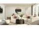 Bright living room boasts comfortable seating, modern decor, and a calming ambiance with neutral colors at 9455 Runaway Breeze Dr, Land O Lakes, FL 34637
