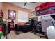 Spacious bedroom with carpet, ceiling fan, and lots of personal decor at 10534 Bermuda Isle Dr, Tampa, FL 33647