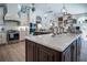 Bright kitchen featuring a large island, stainless steel appliances, and custom cabinetry at 16331 Burniston Dr, Tampa, FL 33647