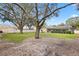 Spacious backyard featuring mature trees, providing ample shade and privacy at 3917 Appletree Dr, Valrico, FL 33594
