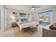 Cozy bedroom with a king-size bed, sliding glass doors to the pool, and neutral decor at 3961 12Th Ne St, St Petersburg, FL 33703