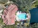 Overhead view of the condominium's refreshing pool area, perfect for relaxation and enjoying the outdoors at 4106 Central Sarasota Pkwy # 1023, Sarasota, FL 34238