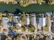 Aerial view of waterfront homes and a canal at 6291 Sebring St, Weeki Wachee, FL 34607