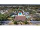 Aerial shot of community pool, amenity center, and other smaller neighborhood pools at 6303 23Rd N St, St Petersburg, FL 33702