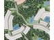 Community aerial view showing a wetland, ponds, and home plots at 9306 Torrent Trail Ct, Sarasota, FL 34241