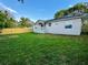 Backyard features a fenced in yard and lush lawn at 10118 66Th Ave, Seminole, FL 33772