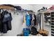 Walk-in closet with wire shelving, hanging rods, and ample storage space for clothes, shoes, and accessories at 1034 Grantham Dr, Sarasota, FL 34234