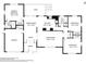 Detailed floor plan showcasing the layout of a 1,208 square foot house at 1910 Rainbow Dr, Clearwater, FL 33765