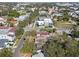 A high-angle view of a property in a lively urban area with a mix of residential and commercial buildings at 306 S Albany Ave, Tampa, FL 33606