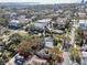 Aerial view of a property in a neighborhood surrounded by greenery and urban development at 306 S Albany Ave, Tampa, FL 33606