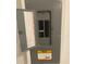 Interior view of electric service panel with access to breakers at 35220 White Water Lily Way, Zephyrhills, FL 33541