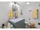 Stylish bathroom featuring marble vanity, modern fixtures, and a well-lit mirror, ensuring a refreshing experience at 3824 37Th S St # 65, St Petersburg, FL 33711