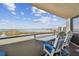Enjoy views of the water and the city from this great balcony with seating at 5915 Sea Ranch Dr # 703, Hudson, FL 34667