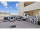 Inviting rooftop patio with comfortable lounge furniture and scenic views at 5915 Sea Ranch Dr # 703, Hudson, FL 34667