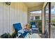 Relaxing screened patio with comfortable seating; an ideal spot for enjoying the outdoors at 7245 Wood Creek Dr # 29, Sarasota, FL 34231