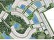 Community aerial view of a residential planned community, including ponds, wetlands, and future home sites at 8621 Snowfall St, Sarasota, FL 34241