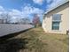 The home's backyard has a vinyl fence and provides ample space at 11040 Flicker Rd, Brooksville, FL 34613