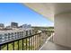 Balcony view overlooking buildings and waterway at 201 W Laurel St # 1006, Tampa, FL 33602