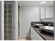 Contemporary bathroom featuring double sinks, stylish vessel sinks, and glass-enclosed shower at 201 W Laurel St # 1006, Tampa, FL 33602