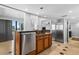 A modern kitchen featuring stainless steel appliances, lots of counter space and tile flooring at 201 W Laurel St # 1006, Tampa, FL 33602