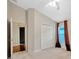 Spacious bedroom with a ceiling fan and view of the attached closet at 3339 Brenford Pl, Land O Lakes, FL 34638