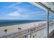 Breathtaking beach view from the condo balcony, offering stunning scenery and tranquil vibes at 555 Gulf Way # 7N, St Pete Beach, FL 33706