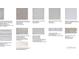Selection of interior material options, including flooring, countertops, backsplash, and cabinet colors at 8092 Moonbeam Ave, Sarasota, FL 34241