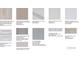 Selection of material samples, including flooring, countertops, cabinets, and tiling options at 8100 Moonbeam Ave, Sarasota, FL 34241
