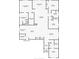 Detailed floor plan showcasing the layout with multiple bedrooms, living spaces and a screened patio at 10019 Celtic Ash Dr, Ruskin, FL 33573