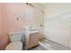 Bathroom with shower and a vanity with a sink at 10171 Patrick St, Brooksville, FL 34601