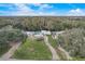 Aerial view of a home, displaying a vast green lawn and mature trees, offering a serene and private setting at 11935 Riverhills Dr, Temple Terrace, FL 33617