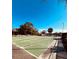 Outdoor shuffleboard courts with multiple lanes under a clear blue sky offer a fun recreational amenity at 1656 S Lake Ave # 3, Clearwater, FL 33756