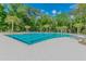 Large swimming pool with marked lanes for laps at 17628 Breakaway St, Land O Lakes, FL 34638