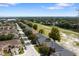 An aerial view of a neighborhood with rows of townhouses and lush green spaces under a blue sky at 2032 Sunset Meadow Dr, Clearwater, FL 33763