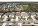 Overhead view of homes in a suburban neighborhood with backyard privacy at 8208 Harwich Port Ln, Gibsonton, FL 33534