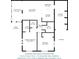 Floorplan for a villa featuring a primary bedroom, living room, kitchen, garage and Florida room at 1227 Queen Anne Dr # C, Palm Harbor, FL 34684