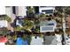 Overhead view of property highlighting the home's layout, solar panels, and landscaping at 123 17Th Se Ave, St Petersburg, FL 33701