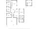 Detailed floor plan showing layout of bedrooms, bathrooms, kitchen, living spaces, and garage at 2619 Ravendale Ln, Holiday, FL 34691