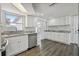 Modern kitchen featuring white cabinets, stainless steel appliances, and granite countertops at 3246 Thorny Ridge Dr, Holiday, FL 34691