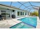 Relaxing screened-in pool and patio area, perfect for enjoying the outdoors at 4594 Tour Trce, Land O Lakes, FL 34638