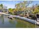 Beautiful backyard featuring a private dock at 4811 Paradise S Way, St Petersburg, FL 33705