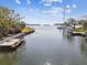 Expansive water views from dock at 4811 Paradise S Way, St Petersburg, FL 33705