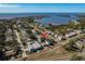 Aerial view of neighborhood showcases the proximity of the property to waterfront views at 512 Oceanview Ave, Palm Harbor, FL 34683