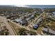 A sprawling neighborhood offering a variety of residential homes near the water, seen from above at 512 Oceanview Ave, Palm Harbor, FL 34683